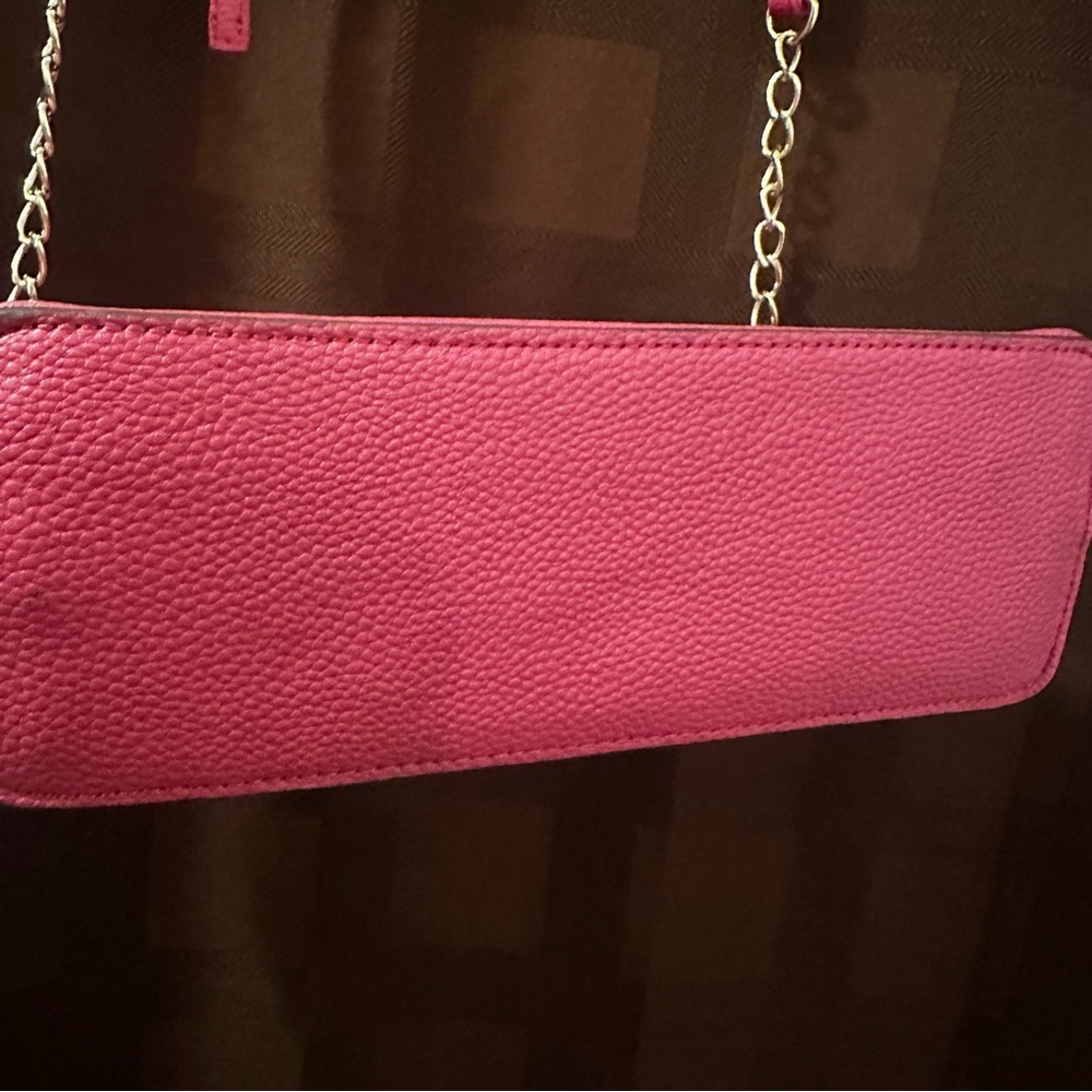 Nanette Lepore Thea Dome Faux Leather Crossbody Bag with twilly scarf excellent! - Picture 4 of 9